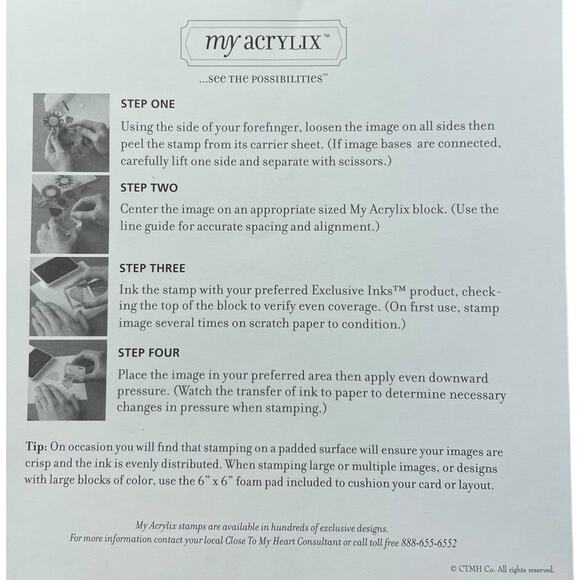 Close To My Heart CTMH B1235 Solo "K" My Acrylix Journaling Scarpooking - Picture 4 of 5